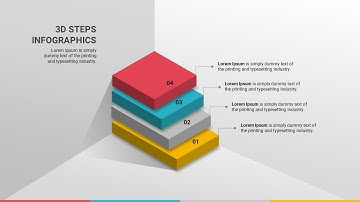 How to Make a Animated 4 Steps 3D Infographic In PowerPoint 🔥🔥 Free PowerPoint Template