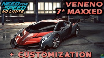 NFS No Limits | Lamborghini Veneno - 7 stars MAXXED + Customization