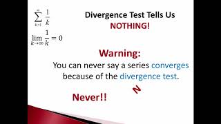 8.3 Divergence and Integral Tests