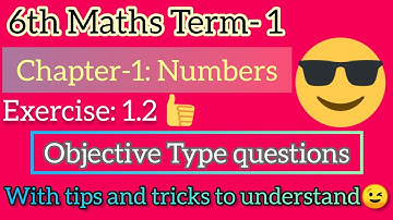 #6th std maths Term-1:Chapter-1:Numbers|Objective type questions #6th maths #@Interesting_Maths2601