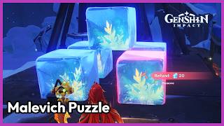 How to solve Malevich Puzzle | Genshin Impact 7.0 Snezhnaya