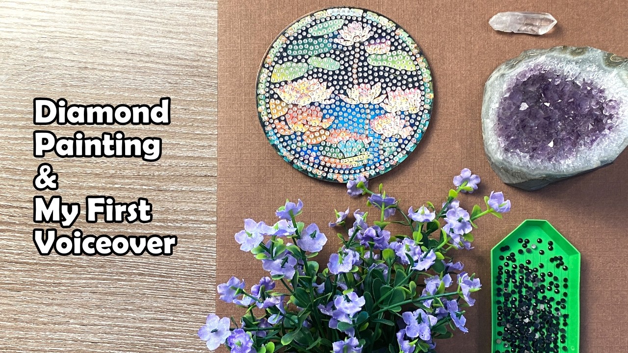 Diamond Painting And VOICE REVEAL 👀 #diamondpainting #diamondart #voicereveal