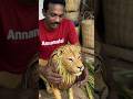 ​தென்னை ஓலை சிங்கம் + AI மேஜிக்! | Coconut Leaf Lion Craft with AI Animation #ai #annamalaiaishorts