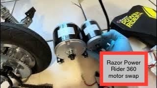 How to make a fast Razor Power Rider 360. Motor, Battery, full throttle controller upgrade tutorial