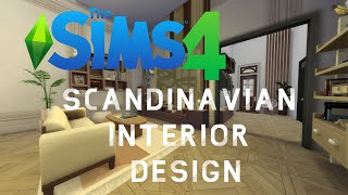 The Sims 4 Speed build || Apartment with scandinavien interior ||