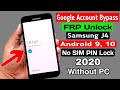 Samsung J4 (SM J400) Google Account/FRP Bypass 2020 |No SIM Lock |ANDROID 9, 10 (Without PC)