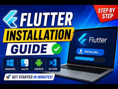 Flutter Installation Guide 2026 🚀 | Step-by-Step Setup for Beginners (Windows, macOS & VS Code)