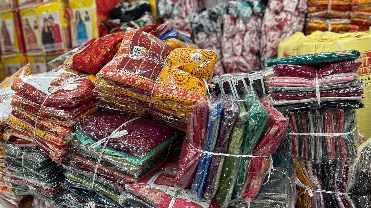 सूरत का फेमस लालाजी साड़ी हाउस | 40/-₹ से | Surat Saree Wholesale Market | Lalaji Saree House Surat
