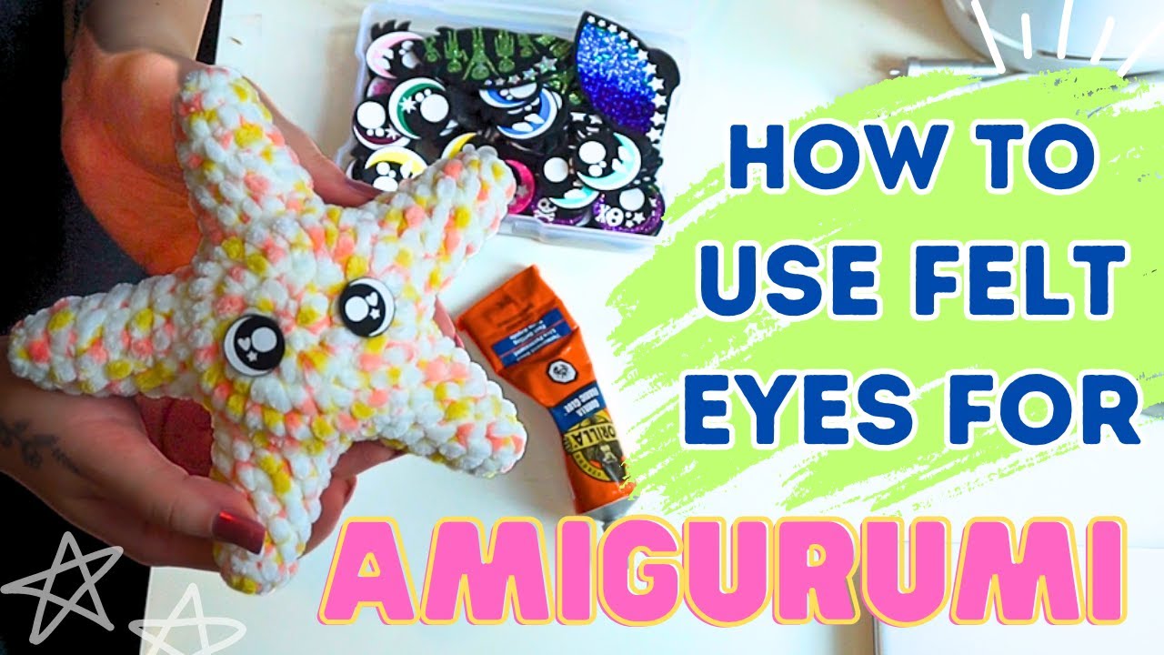 How to cut felt with your Cricut - Felt eyes for Crochet, knitting,  amigurumi animals safety eyes 