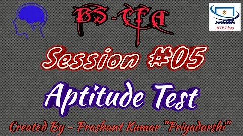 ERA Session 5 - BS CFA - Aptitude Test