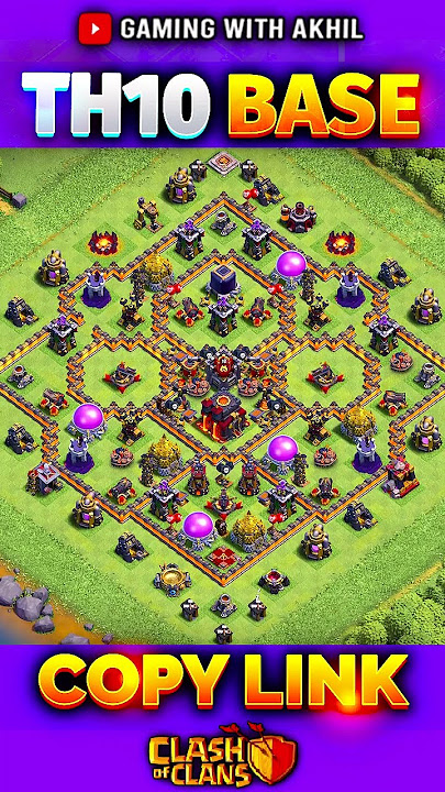 ULTIMATE TH10 HYBRID/TROPHY Base Design - Clash of Clans