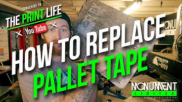 How to Screen Print: Replace Pallet Tape on you Screen Printing Press.
