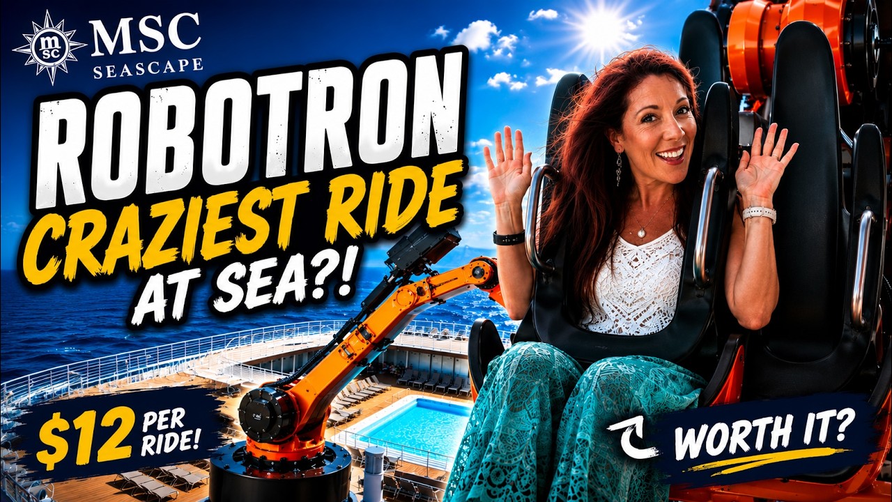 World’s First Robotic Ride at Sea 🤯 MSC Seascape Robotron Review