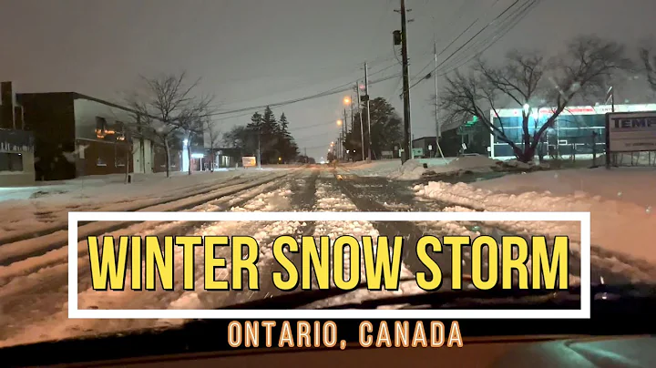 Winter Snow Storm in Ontario Canada | Scarborough ...