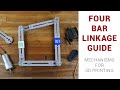 Four bar linkages for 3D printing - Guide with examples