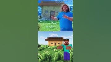 PINK HOUSE!! Reality Vs Animation #shorts #minecraft #aminecraftmovie #pinkhouse