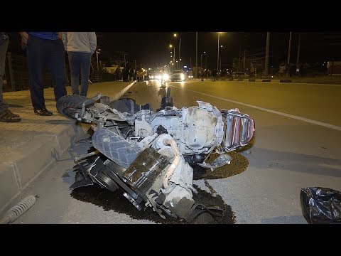 Otomobille Çarpışan Motosiklet Hurdaya Döndü: 1 Ölü, 1 Yaralı