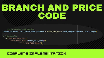 Complete Branch and Price implementation for cutting stock