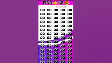 Find 👉 93 odd number puzzle 🧩 iq test 🧠 math reasoning puzzle 🧩 #mathematicspuzzles #mathspuzzle