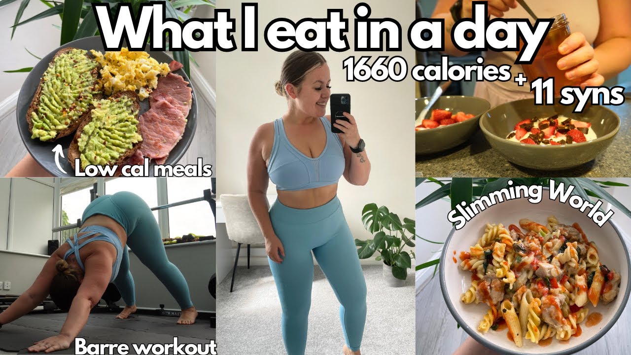 WHAT I EAT IN A DAY 1660 calories + Slimming world meals for WEIGHT LOSS