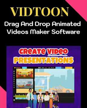 vidtoon - Drag And Drop Animated Videos Maker Software