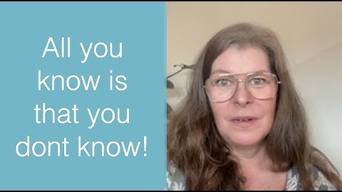 All you know is that you dont know! - Bite Size - 1st Fetter, 2nd Lesson