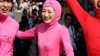武田梨奈、ピンクの全身タイツ姿で竹下通りに！映画｢原宿デニール｣罰ゲーム！　#Rina Takeda　#Harajuku Denier