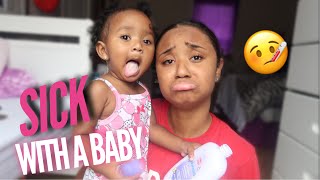 DAY IN THE LIFE OF A TEEN MOM | SICK EDITION