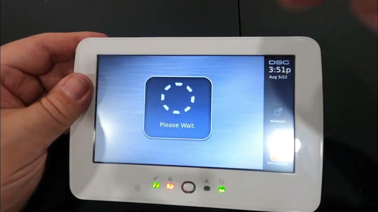 DSC Neo Touchscreen Keypad Arming & Disarming - YouTube