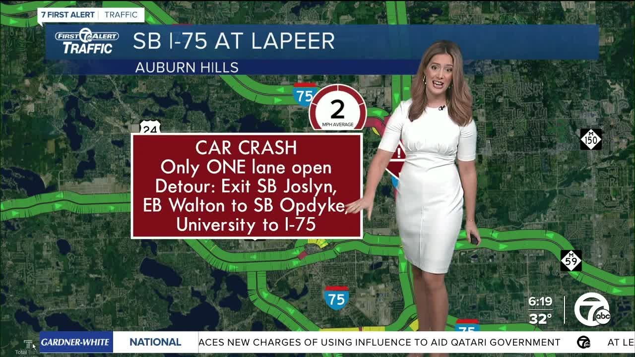 Icy road conditions slowing Wednesday mornings commute in metro Detroit ...