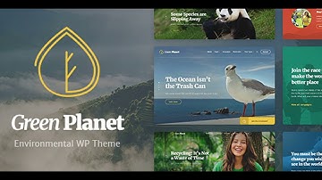 Ecology & Environment WordPress Theme - Green Planet | Themeforest Website Templates and Themes