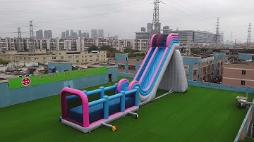 Experience the Thrill of 11-Meter High Giant Inflatable Slide with Chinee Inflatables T8-4182