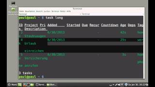 Taskwarrior - Etiketten (Tags)