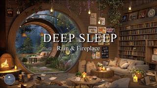 Deep Sleep Music 🔥 Cozy Fireplace Ambient Pad (528Hz) | Lunara @lunararelaxmusic