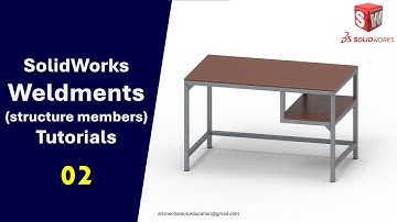 SolidWorks Tutorial: Multi-Purpose Workshop Table Design using Weldments #solidworks #weldments #cad