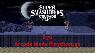Super Smash Bros. Crusade Cmc V7 - Ryu Arcade Mode Playthrough