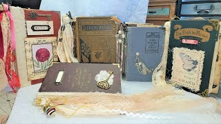 Junk Journals For Sale! Part 2 Six Completed Journals! Junk Journal Flip Through The Paper Outpost!