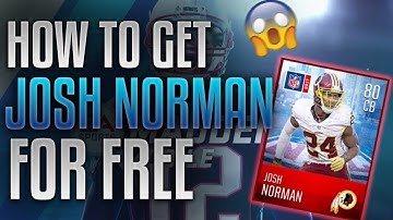 HOW TO GET ELITE JOSH NORMAN IN MADDEN MOBILE! FREE AND EASY!