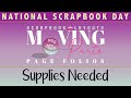 2024 national scrapbook day event supplies
