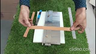 Safety Leather Cutting Ruler For Crafters