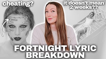 Taylor Swift Fortnight Meaning Explained: Lyric Breakdown, Music Video & Easter Eggs 🤍