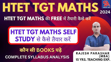 HTET-TGT MATHS-2024 I How to prepare TGT MATHS through SELF STUDY I Which books to read SYLLABUS ...