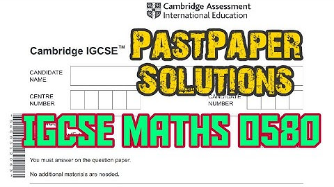 #isequaltoklasses| Trignometry | IGCSE Past paper Question Solution Maths 0580 Paper 4