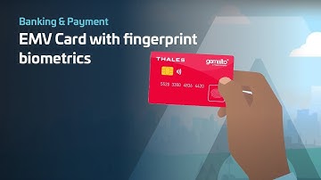 EMV card with fingerprint biometrics - Thales