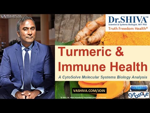DrSHIVA LIVE The Incredible Turmeric Immune Health  Much More A CytoSolve Systems Analysis