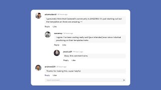 Responsive Comments Card With HTML CSS | Tutorial HTML/CSS