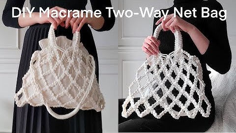 (ENG) Macrame bag/ Macrame Two-Way Net Bag/마크라메 네트백