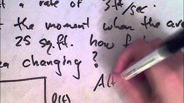 MAT135 - Related Rates - Example 2