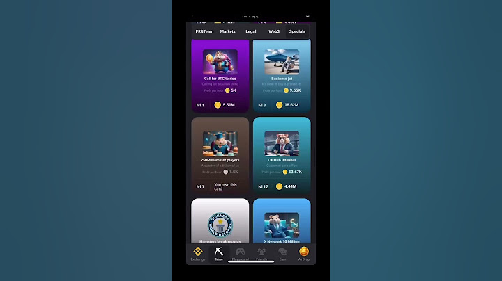 Build your mine with passive income HAMSTER KOMBAT