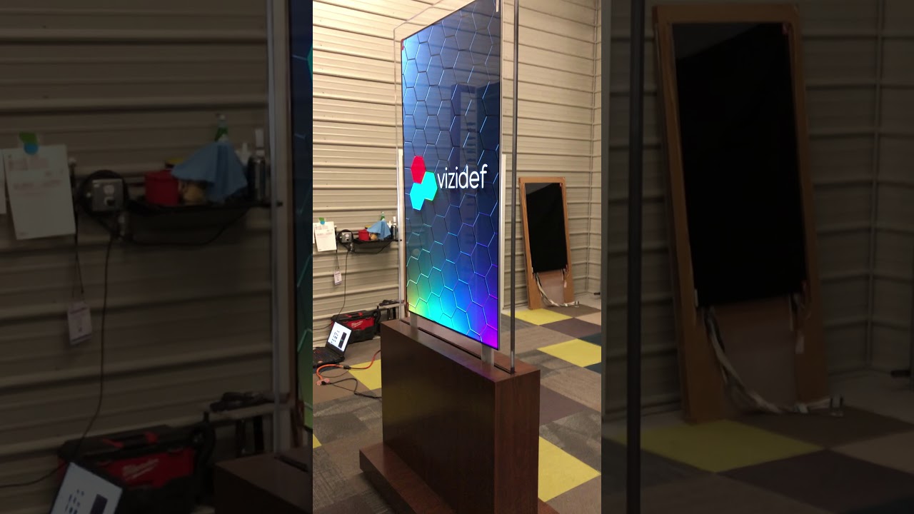 Custom LG 65" OLED InGlass Back To Back Floor Display (no narration)